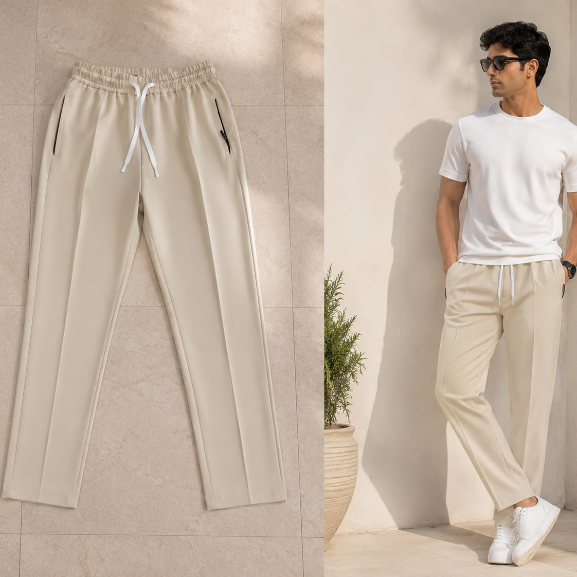 Relax Fit Baggy Trouser For Men (Summer clearance sale)