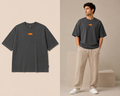 Premium Drop Shoulder Oversized T-Shirt – Sky Blue-Black-Off White-Green