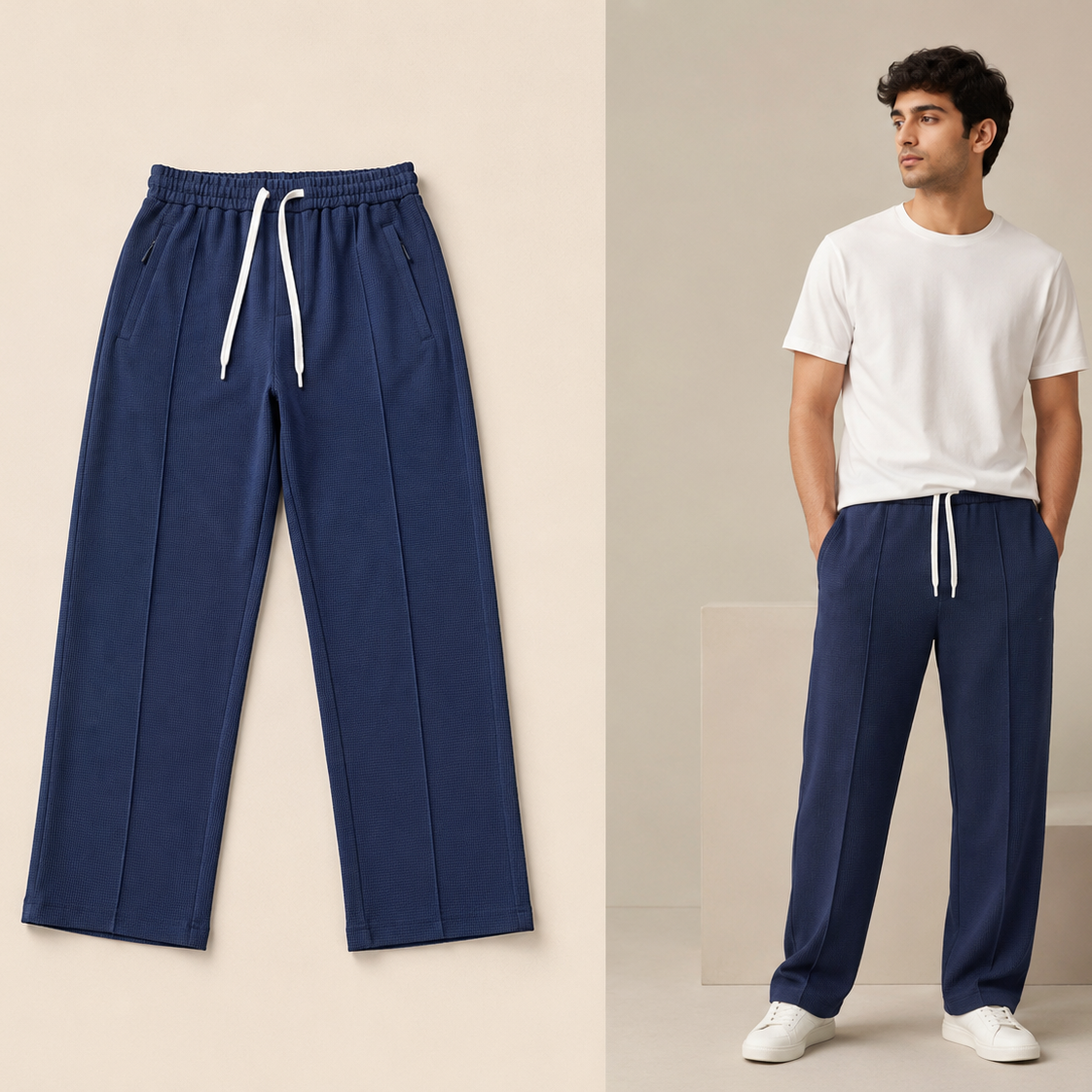 Relax Fit Baggy Trouser For Men (Summer clearance sale)
