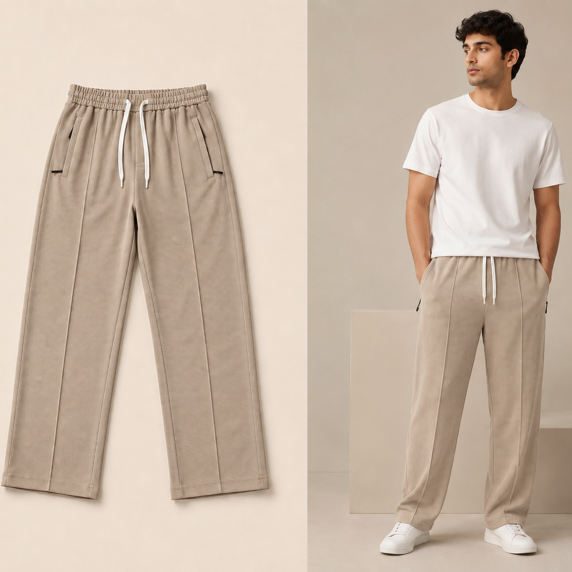 Relax Fit Baggy Trouser For Men (Summer clearance sale)